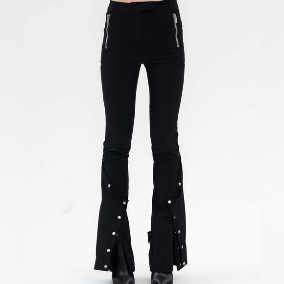 Heliot Emil Moraine Slim Fit Bootcut Trouser Pant Snap Cuff Zipper Details DK 36 - Picture 14 of 14